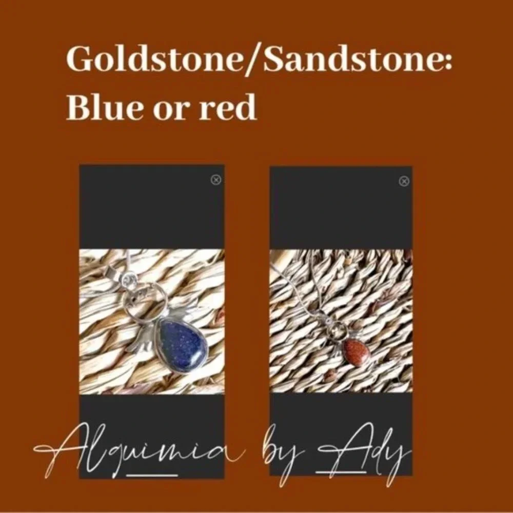 Sunstone/goldstone silver key card holder amulet for good luck keychain